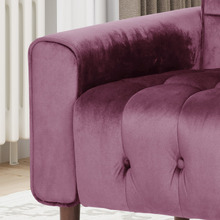 Bartos Button-Tufted Velvet Armchair